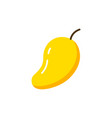 mango flat fruit icon simple label cartoon vector image vector image