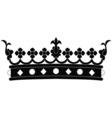 royal crown vector image vector image