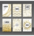 set of greeting cards gift tags certificate vector image