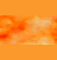 abstract watercolor background orange yellow vector image