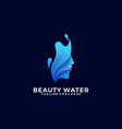 beauty water design colorful concept template vector image