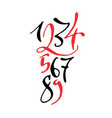 black and red hand drawn high quality calligraphy vector image