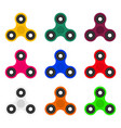 collection of fashionable modern spinners toy vector image