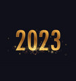 2023 poster shiny greeting card banner luxury vector image
