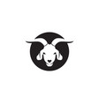 goat black animals logo and symbol vector image vector image