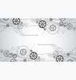 abstract technology background cogwheels theme vector image