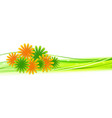 beautiful flowers vector image vector image