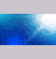 abstract blue background low poly pattern vector image