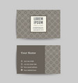 business card art deco design template 06 vector image vector image