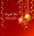 christmas decoration background vector image