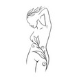 figure and face a beautiful woman decorated vector image