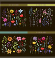 floral watercolor collection vector image vector image
