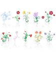 flower set vector image