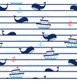 whale seamless pattern print design vector image