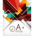 infographic geometrical shape abstract background vector image