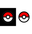 poke ball icon from pokemon vector image vector image