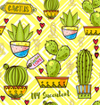 trend of cactuspatterns vector image
