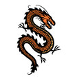 traditional chinese dragon logo symbol vector image vector image
