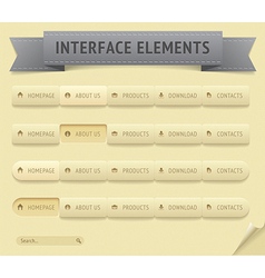User interface elements Royalty Free Vector Image