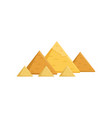 egyptian great pyramids attractions of egypt vector image