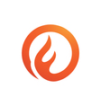 fire flames logo vector image vector image