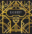 golden abstract geometric background vector image