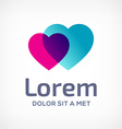 heart symbol logo icon design template vector image vector image