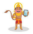 lord hanuman cartoon character vector image