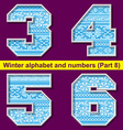 winter abc 08 vector image vector image