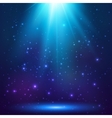 blue magic light background vector image