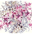 abstract floral spots and flourishes vector image vector image