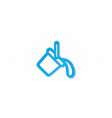 paint bucket realistic icon 3d line vector image vector image