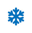 snowflake sign blue icon isolated vector image vector image