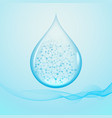 water drop vector image