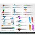 big collection of headers and footers for your vector image vector image
