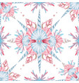 watercolor sea life pattern vector image