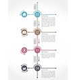 timeline vector image vector image
