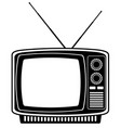 tv old retro vintage icon stock vector image