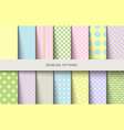 easter patterns polka dot spring background vector image