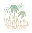 california typography for t-shirt print vector image