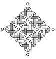 Viking decorative knot - squares ring edges dot Vector Image