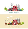 farming farm fresh products vector image