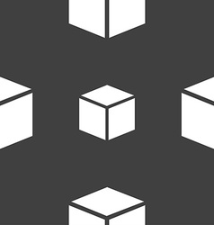 Seamless pattern 3d cubes isometric geometric Vector Image