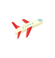 flat airplane icon vector image