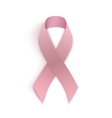pink breast cancer ribbon vector image vector image