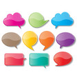 paper speech bubbles vector image vector image