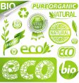 eco signs vector image vector image