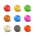 set of balls for playing snooker vector image