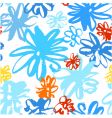 watercoloured flowers seamless vector image
