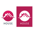 house logo and symbol image vector image